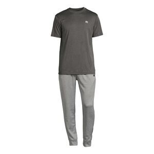 Russell Athletic Men's Ultimate Tech Fleece Jogger Set Gray Black Size Large NWT